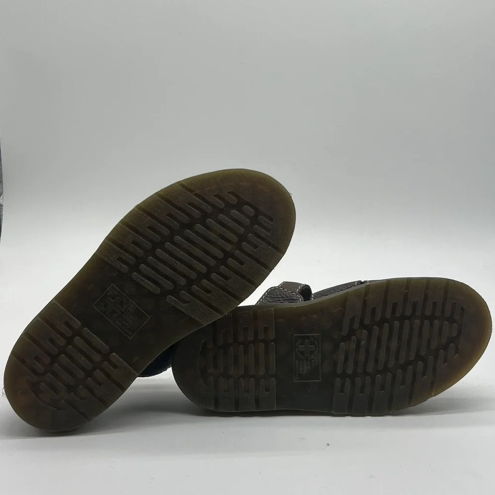 Dr Martens Maxxy Slide Brown Leather Fisherman Sandals Mens 9 Womens 10 UK 8